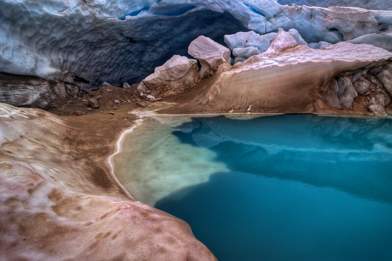 Glacial Meltwater Pool — Blue