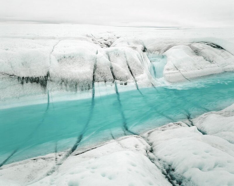 Glacial Meltwater Stream — White