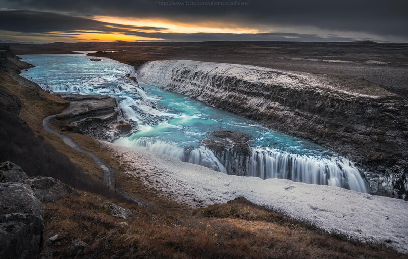 Glacial River Waterfall