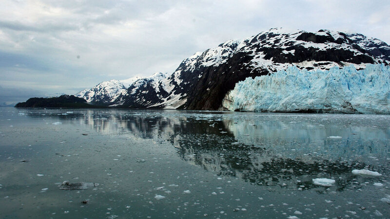 Glacier and Icebergs — Blue