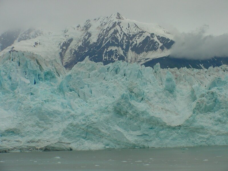 Glacier and Snow-covered Mountain