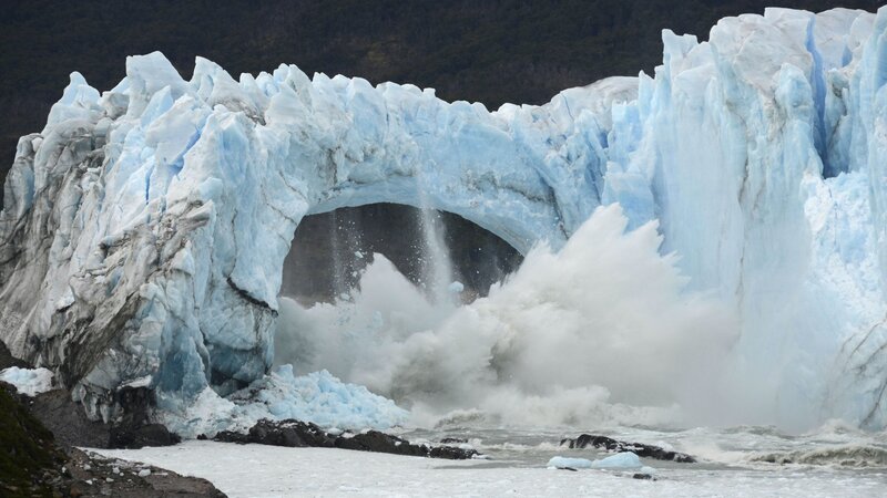 Glacier Arch Collapse