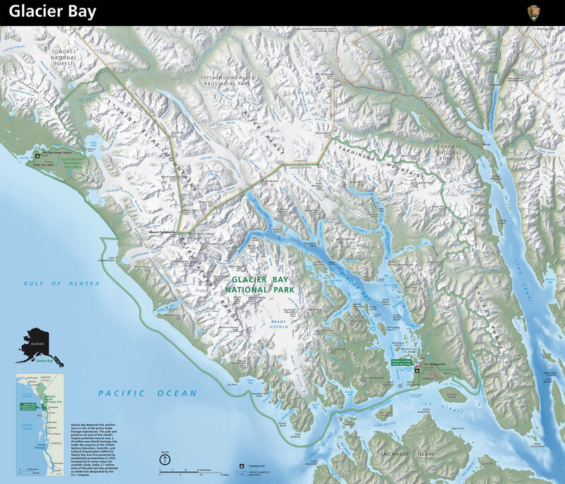 Glacier Bay National Park map