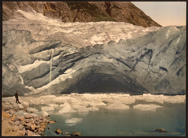 Glacier cave at Sognefjellet