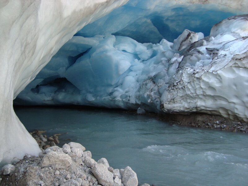 Glacier Cave Interior — Blue, Cold