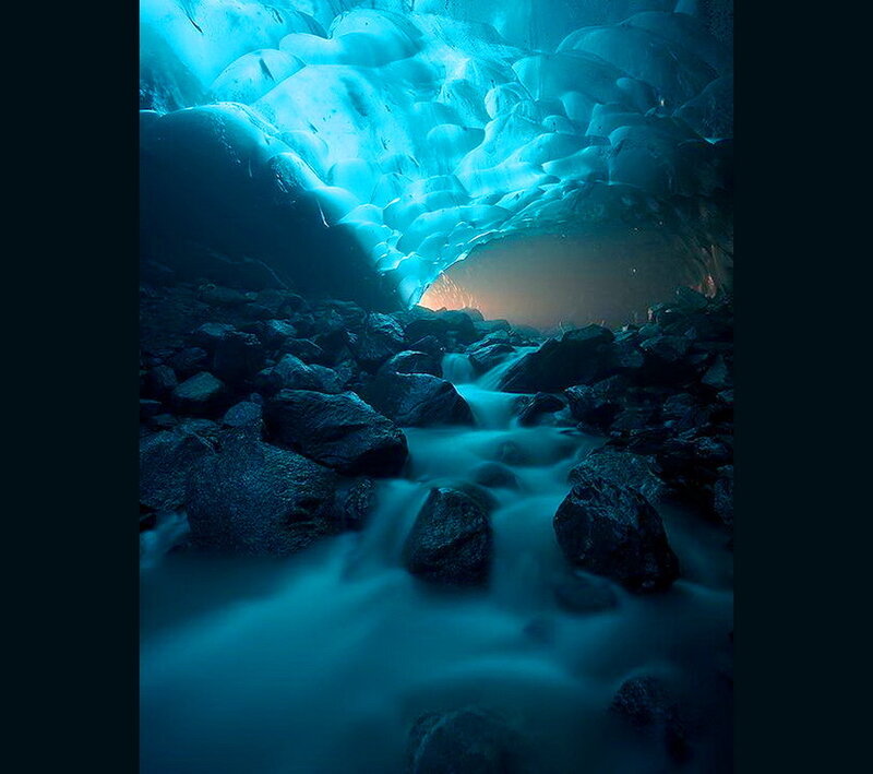 Glacier Cave Interior