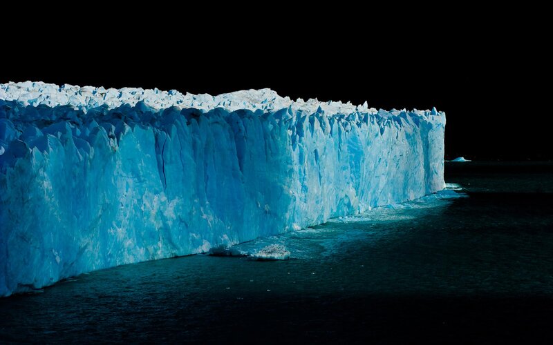 Glacier Face at Night