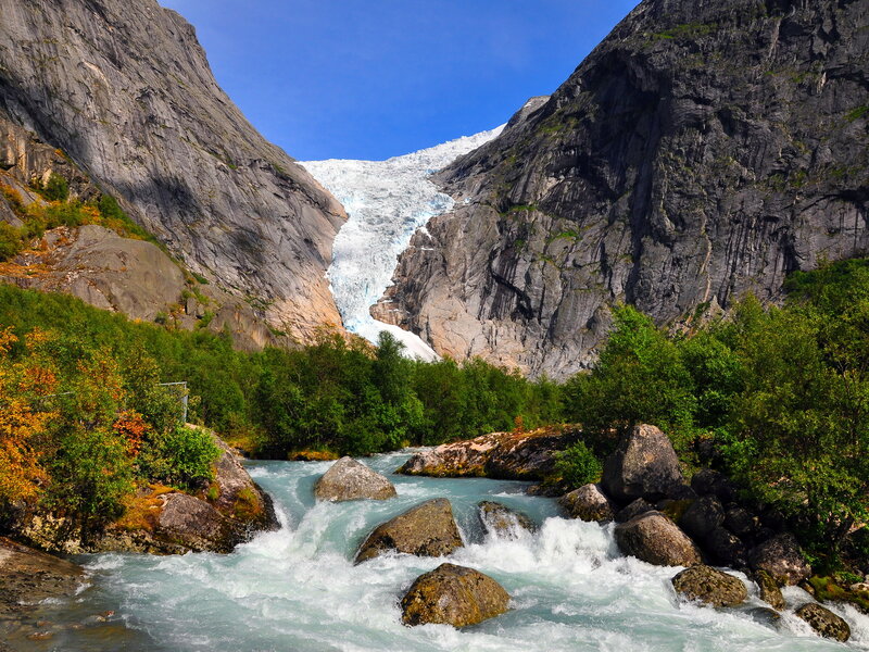 Glacier-fed River