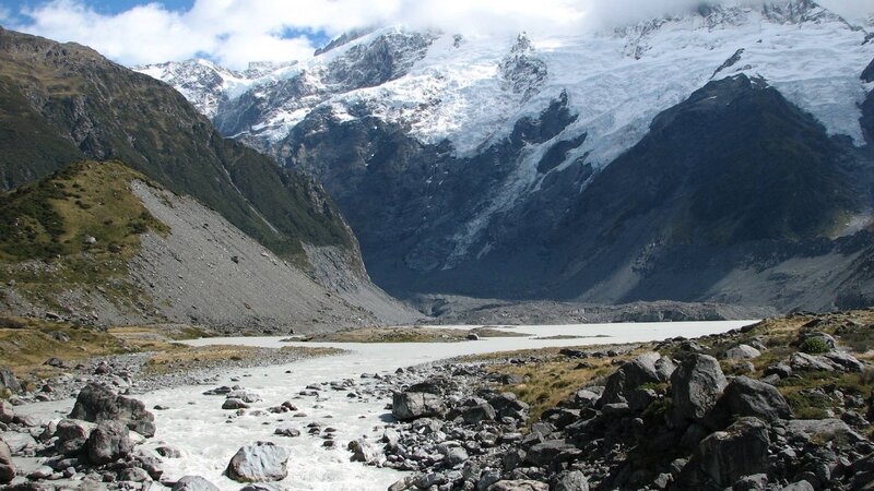 Glacier-fed River Valley