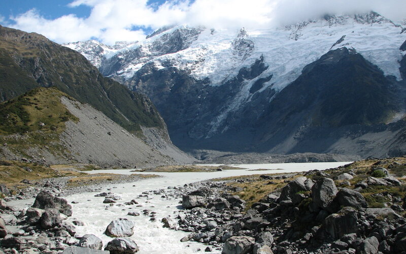 Glacier-fed River — White