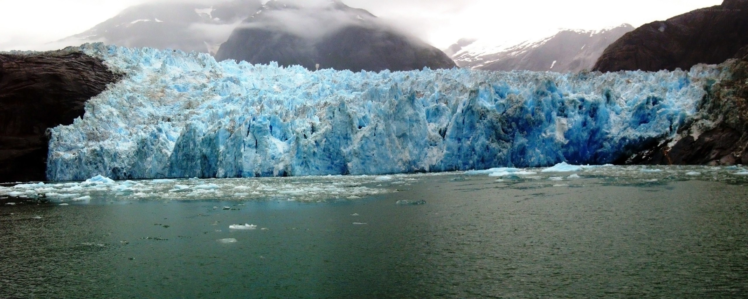 glacier front in alaska