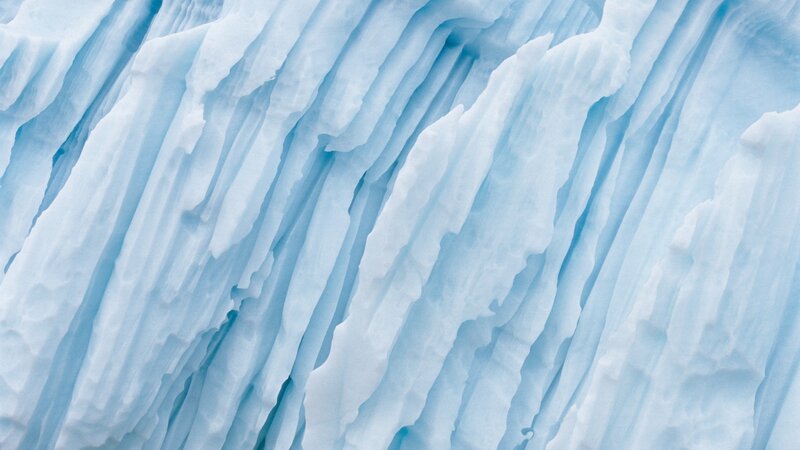 Glacier Ice Formations — Blue, Calm, Photograph