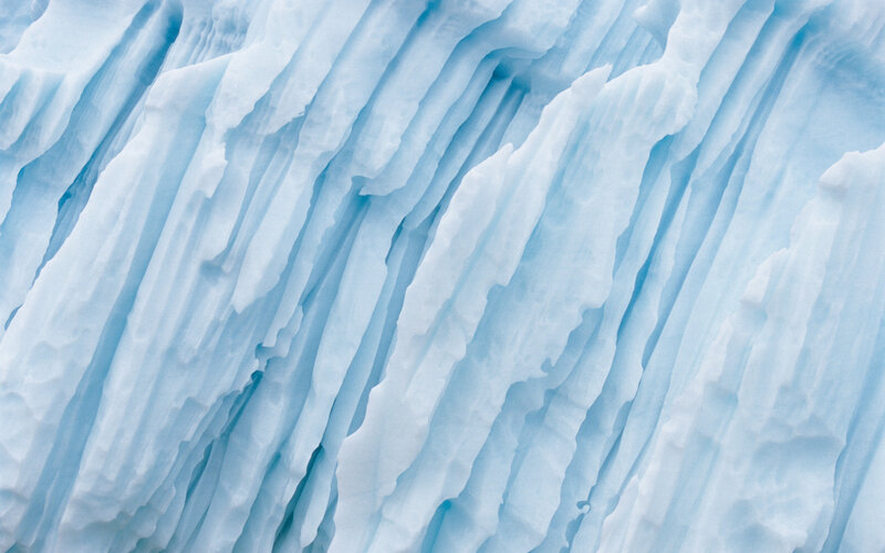 Glacier Ice Formations — Blue, Cold, Photograph