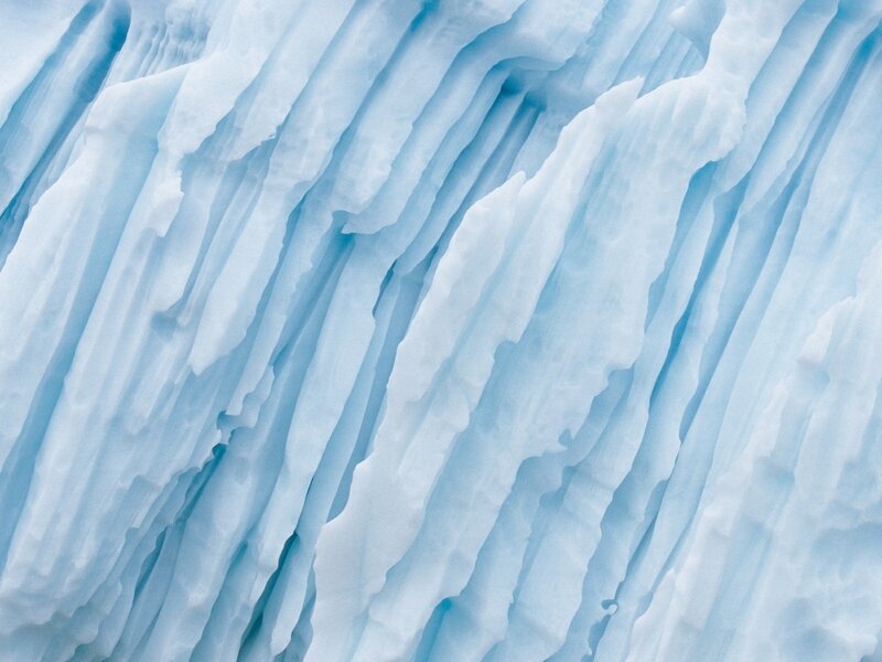 Glacier Ice Formations — Blue, Serene
