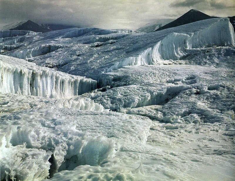 Glacier ice formations