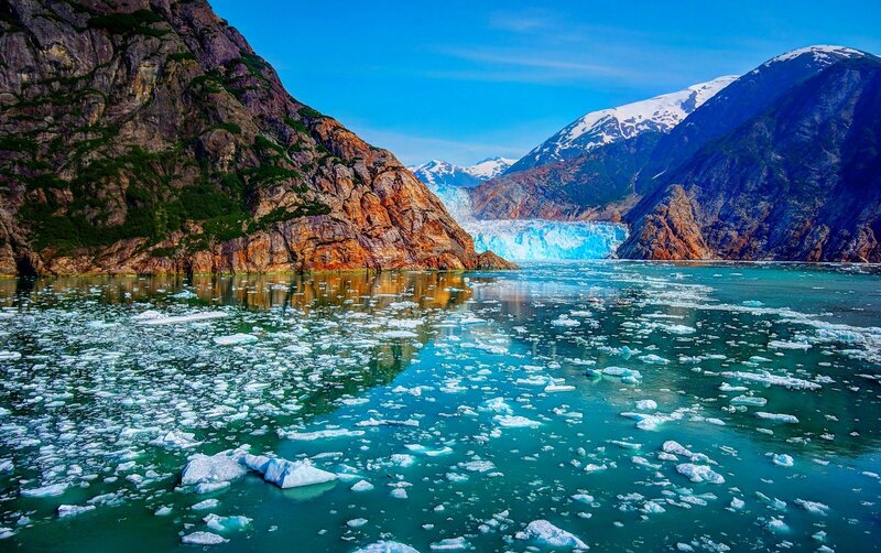 Glacier in Fjord