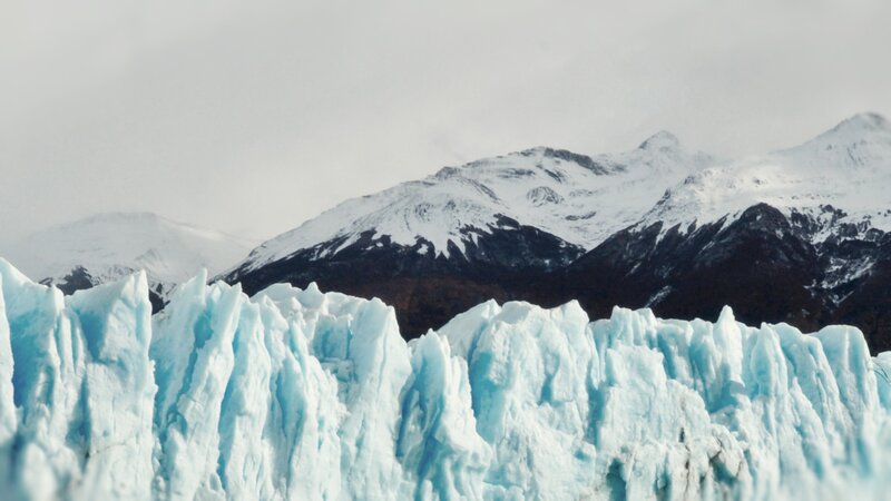 Glacier in Mountain Range — Blue, Cold, Photograph, Mountains