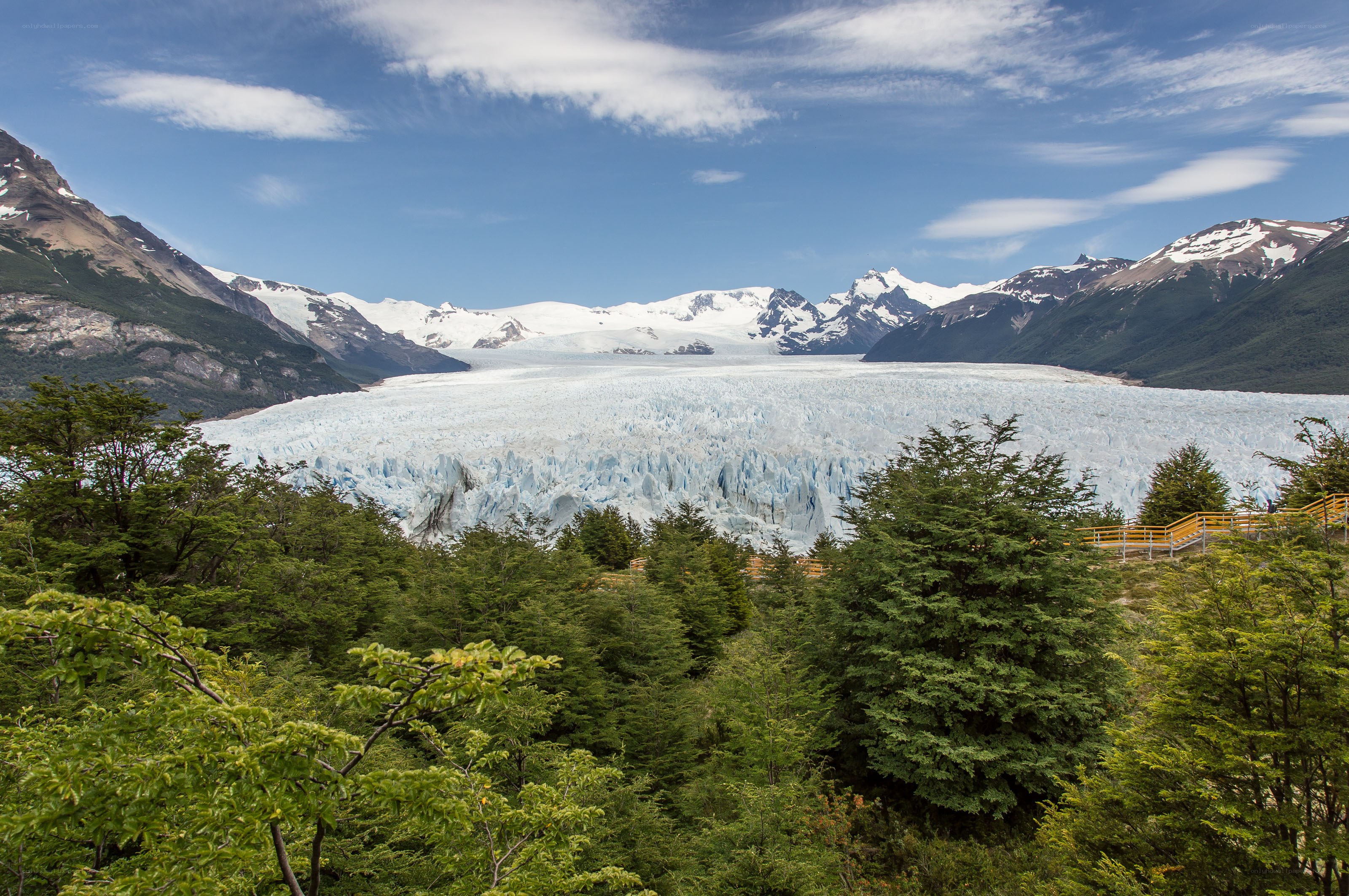 Glacier in Patagonia landscape