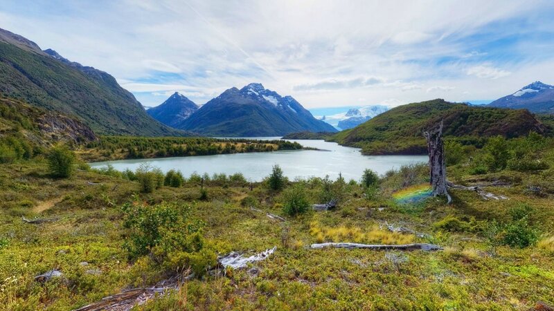 Glacier Lake in Mountains