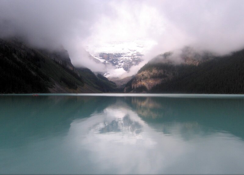 Glacier Lake Reflection — Blue