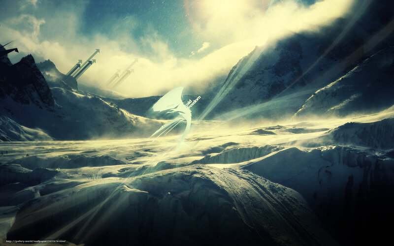 Glacier Landscape — Blue