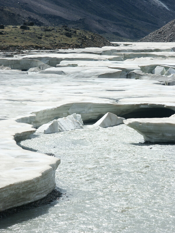 Glacier melt stream
