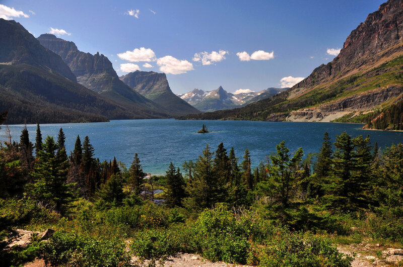 Glacier National Park Lake — Blue, Serene