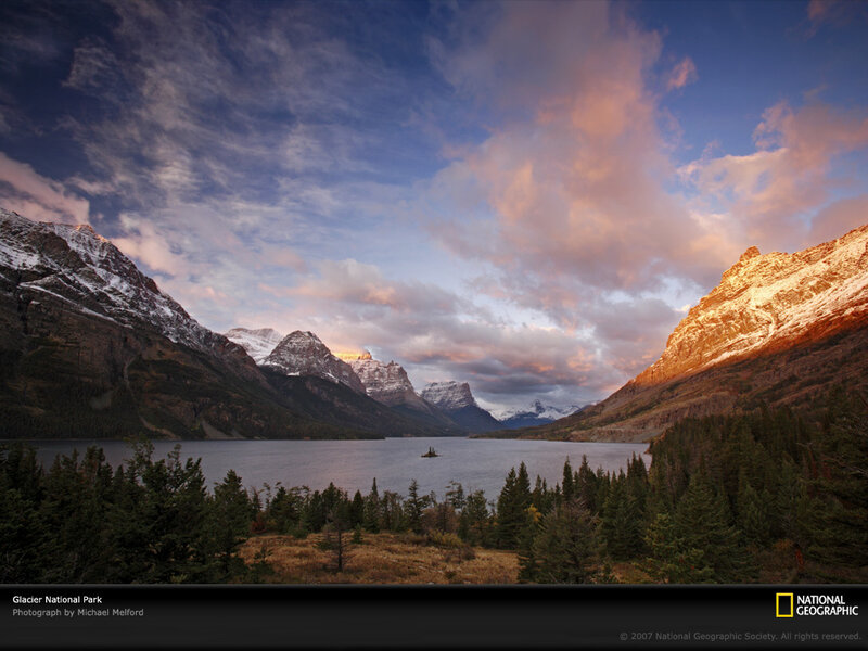 Glacier National Park sunset