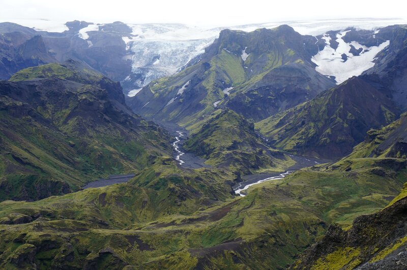 Glacier Valley Landscape — Green