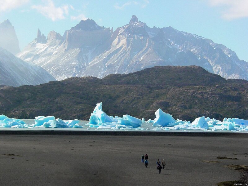 Glaciers and mountains in Patagonia