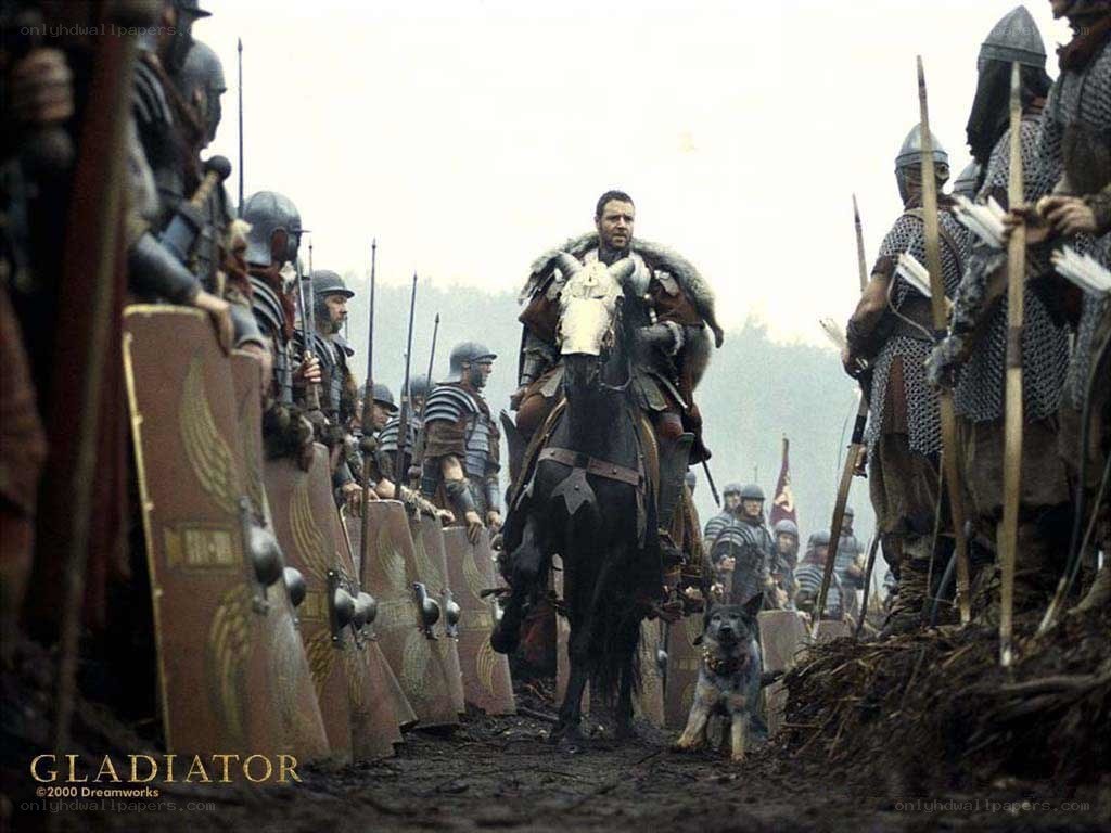 Gladiator movie scene