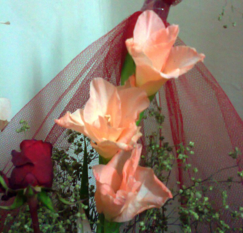 Gladiolus Flowers in Bouquet
