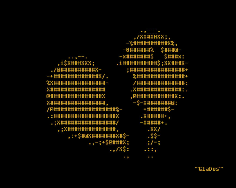 Glados ASCII art