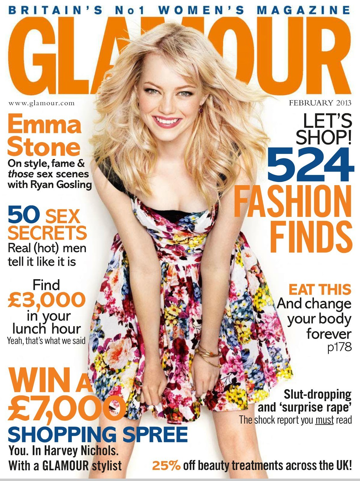 Glamour magazine cover