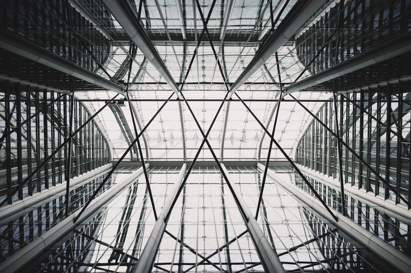 Glass and Steel Atrium