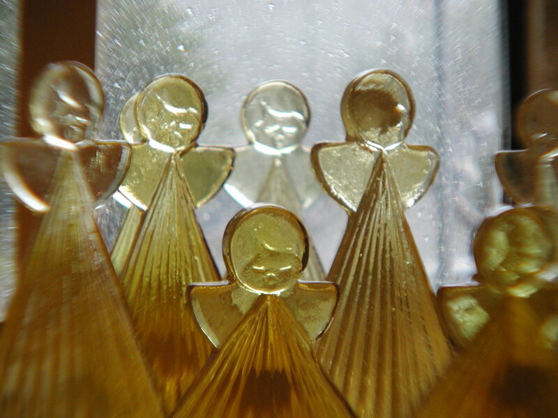 Glass Angel Figurines