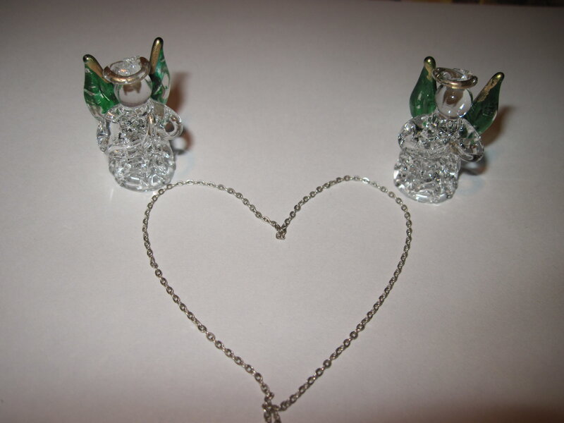 Glass Angel Figurines — White, Serene