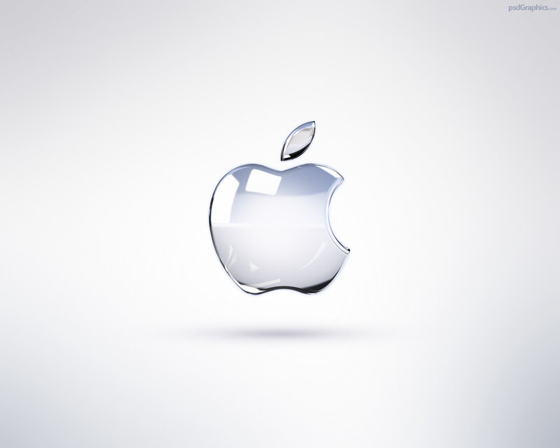 Glass Apple Logo