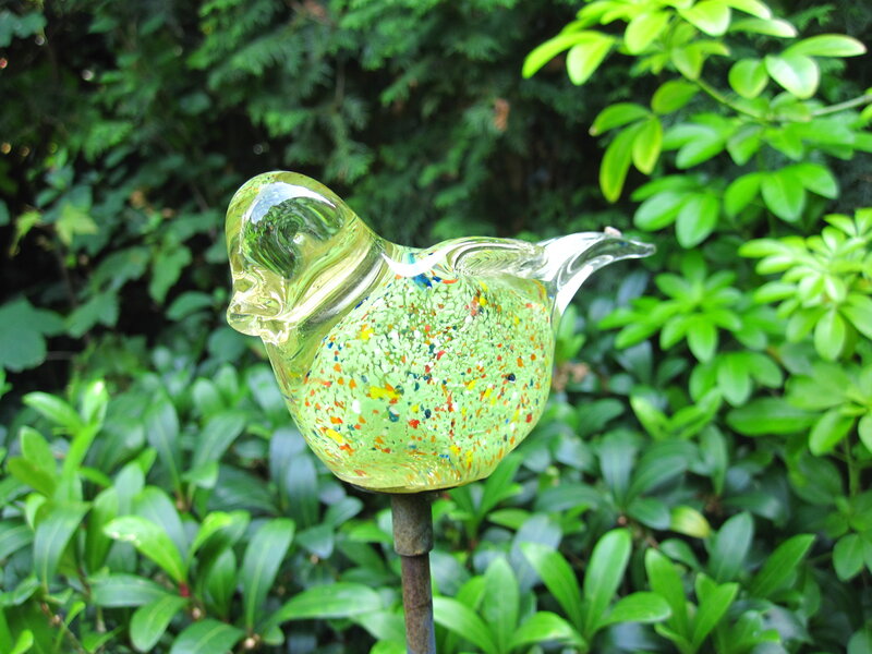 Glass Bird Sculpture