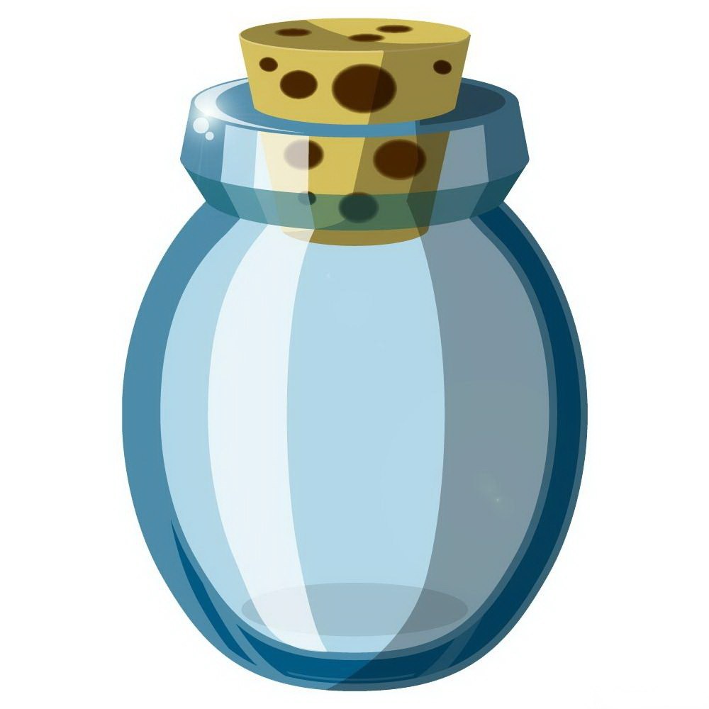 glass bottle with cork