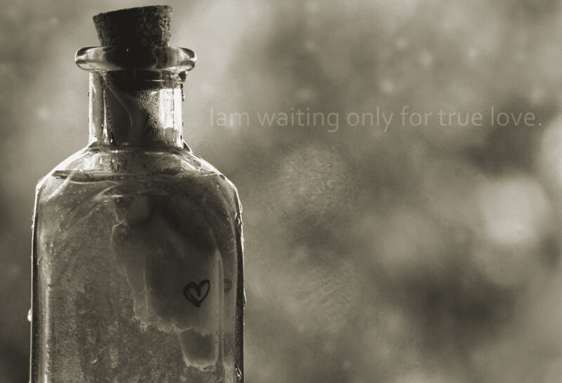 Glass Bottle with Heart