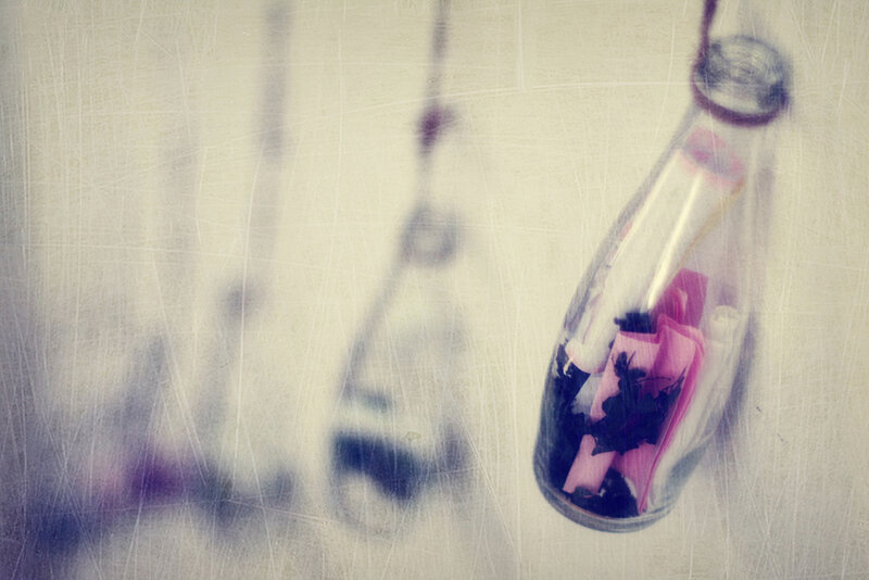 Glass Bottle with Message