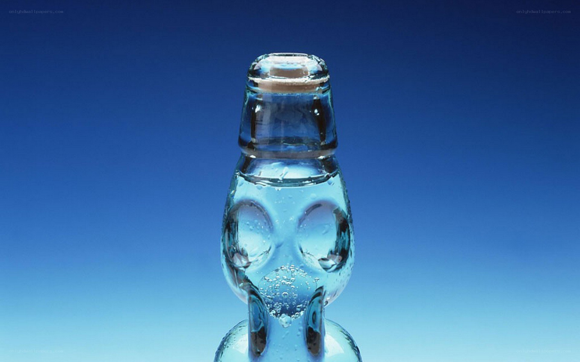 glass bottle with water