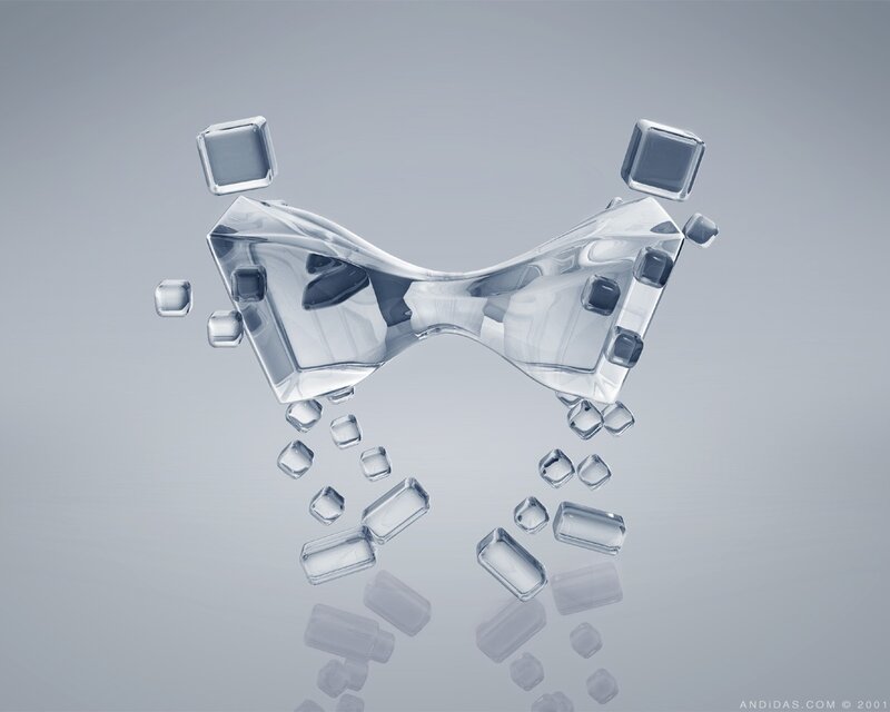 Glass bow tie sculpture