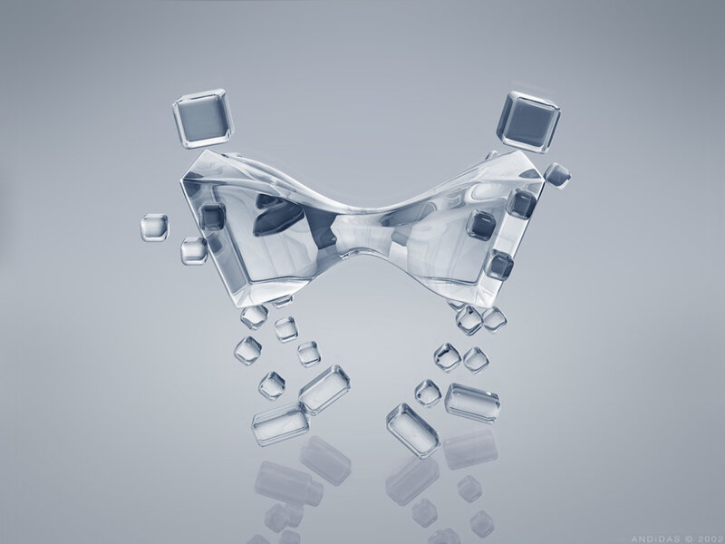 glass bowtie sculpture