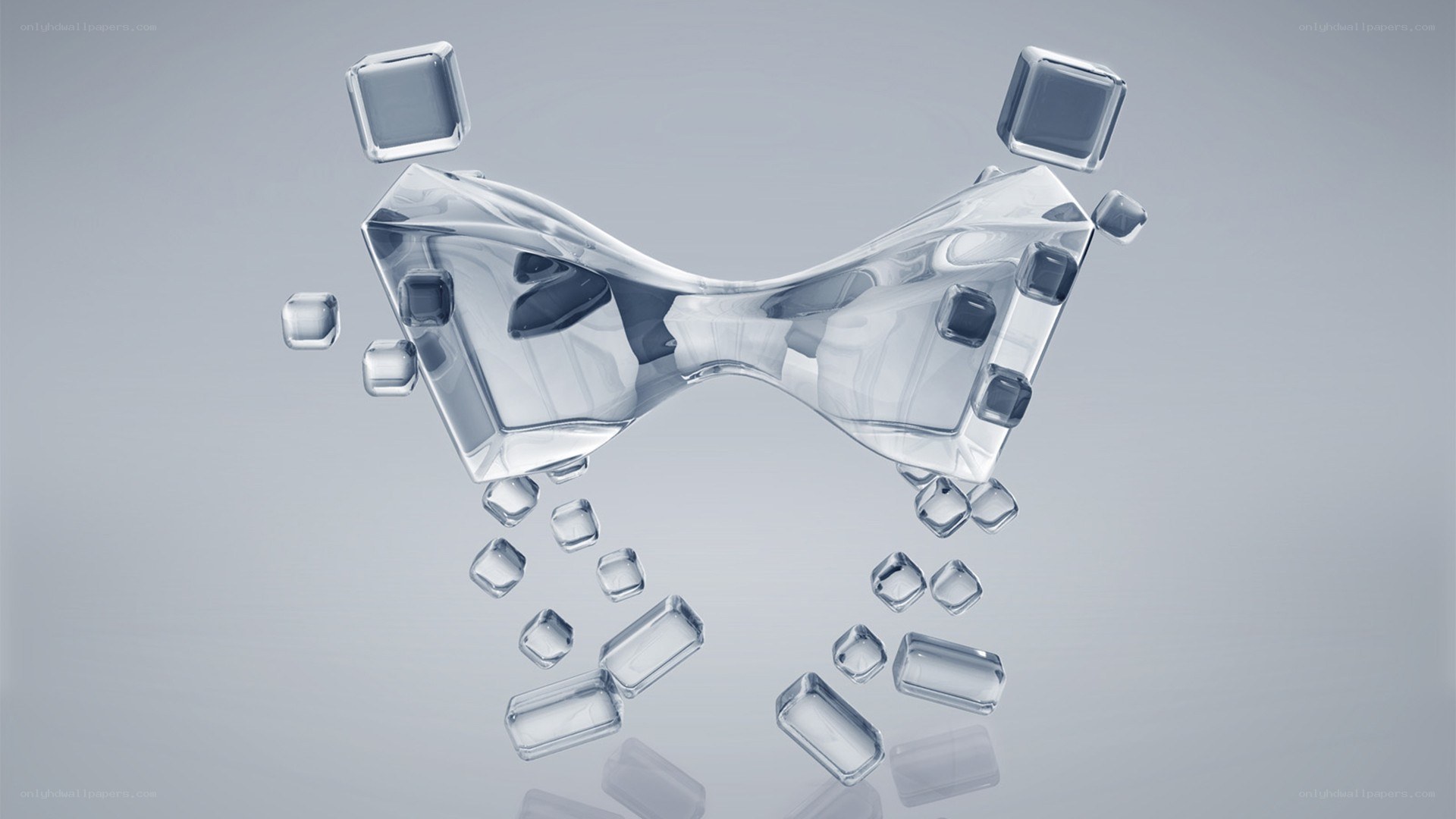 glass bowtie sculpture