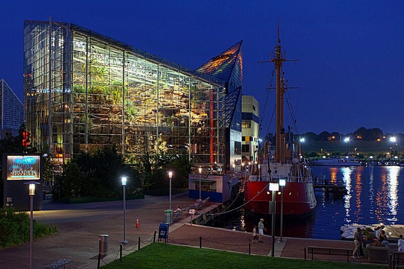 Glass Building and Ship