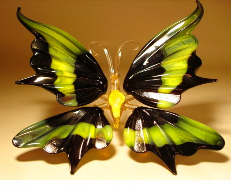 Glass Butterfly Sculpture