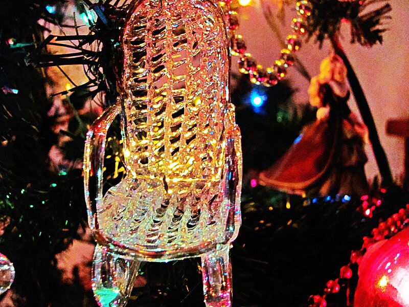 Glass Chair Ornament