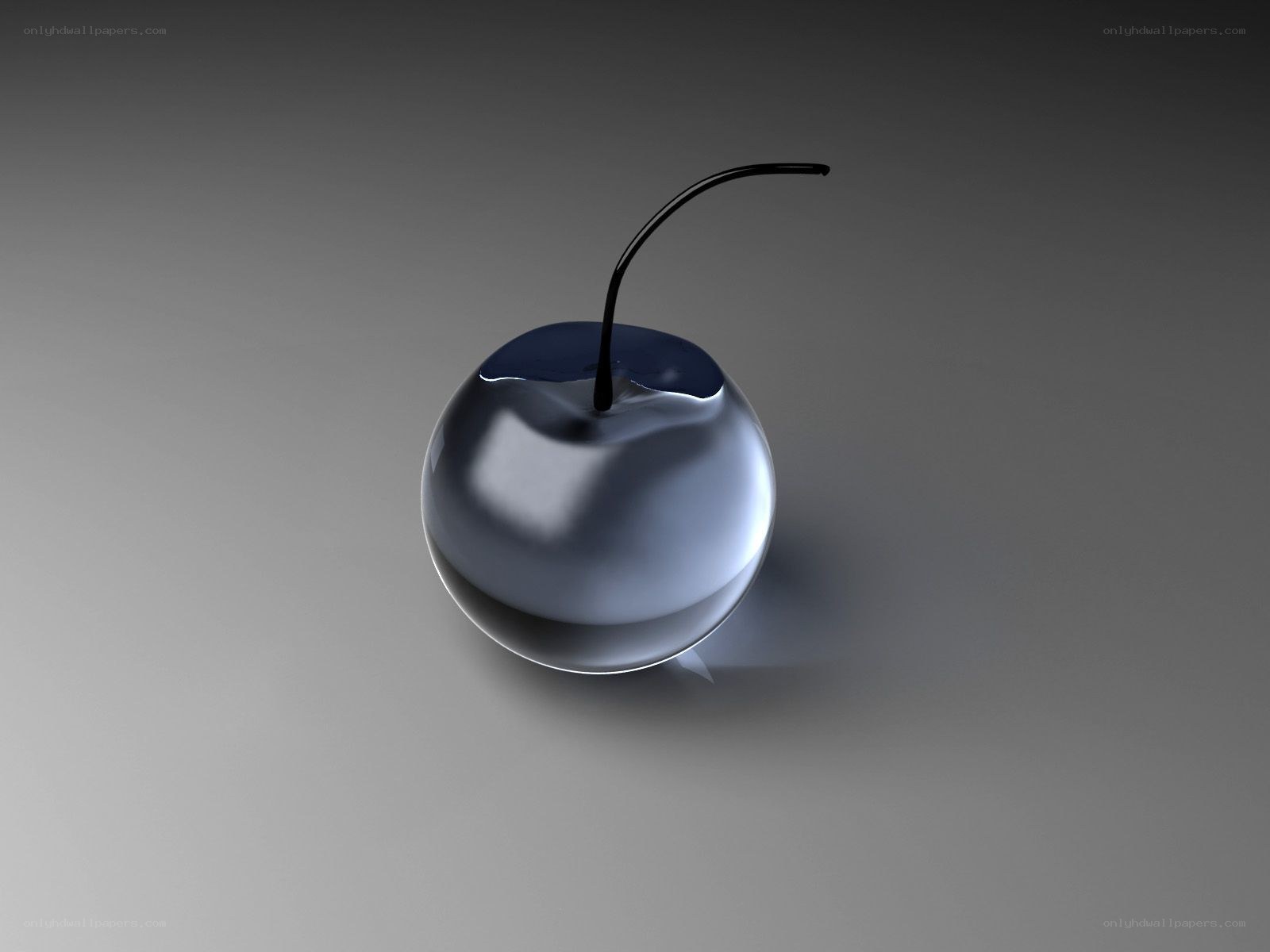 glass cherry sculpture
